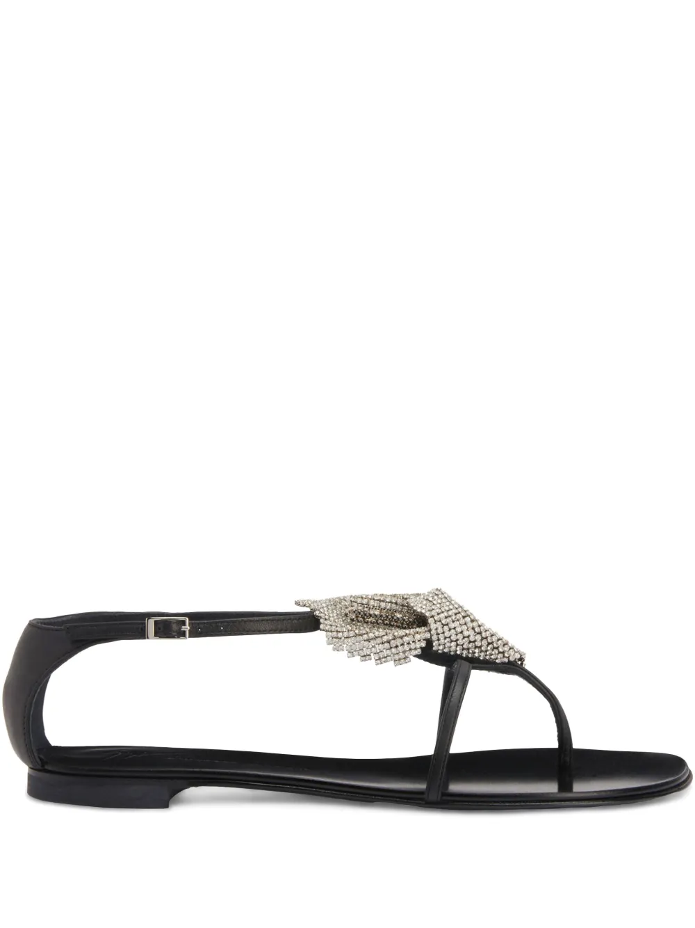 Giuseppe Zanotti Calla Flowers sandals Black