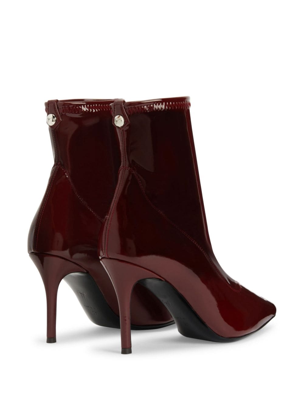 Shop Giuseppe Zanotti Mirea 90mm Patent-leather Boots In 红色