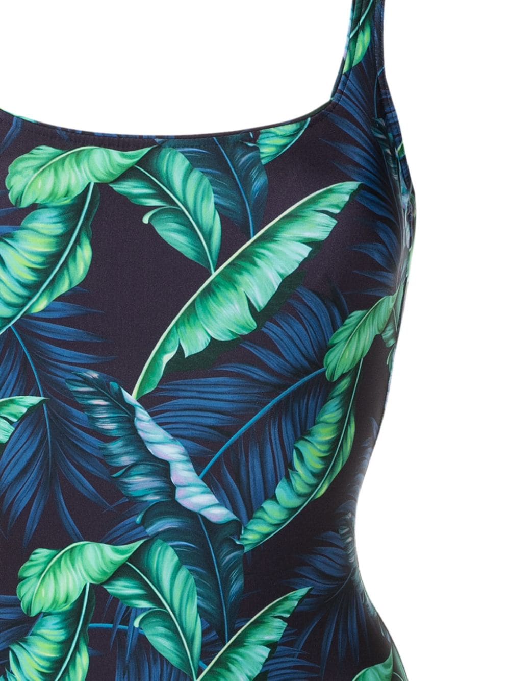 Shop Lygia & Nanny Hapuna Leaf-print Swimsuit In Blue