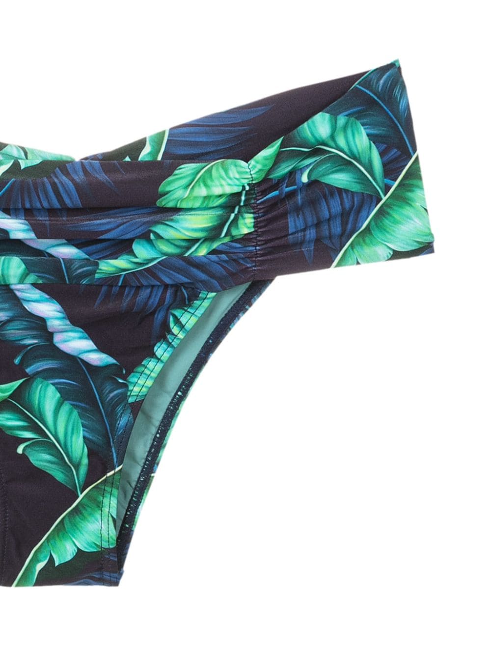 Shop Lygia & Nanny Jasper Leaf-print Bikini Bottoms In Blue