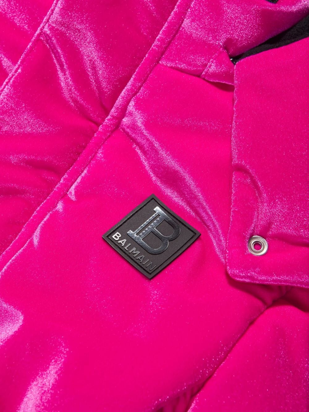Shop Balmain Belted Velvet Jacket In Pink