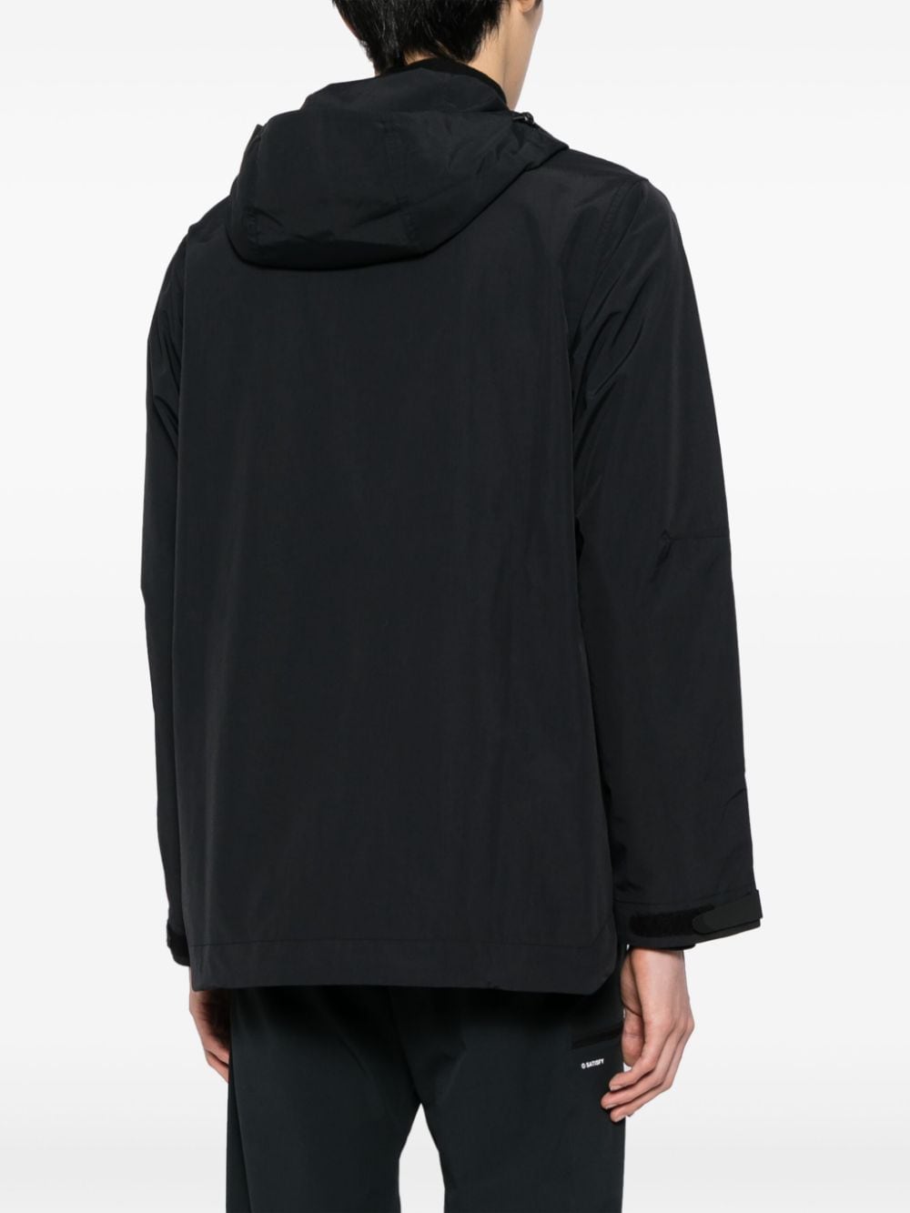 Shop Maharishi 1074 Waterproff Hooded Jacket In Schwarz