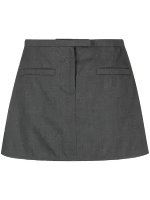 Patou Pleated Mini Skirt | Green | FARFETCH