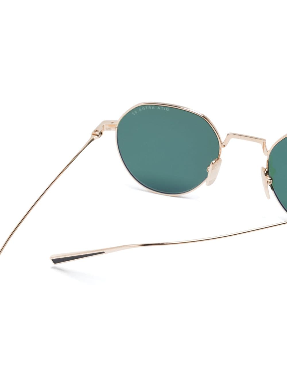 Shop Dita Eyewear Artoa 82 Round-frame Sunglasses In Gold