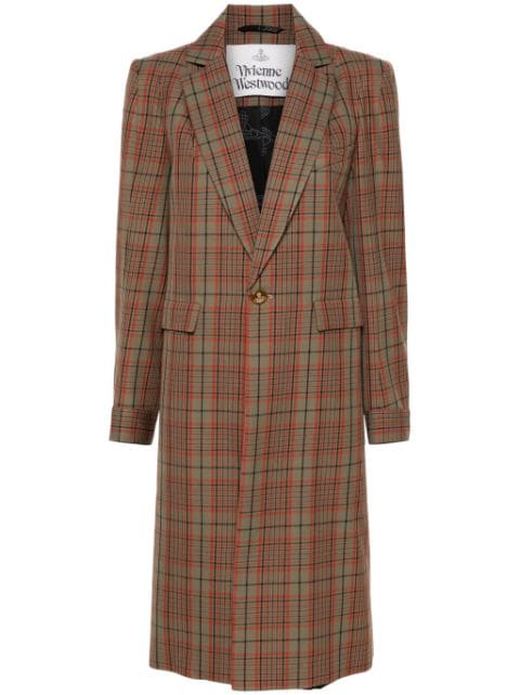 Vivienne Westwood Alien check-pattern coat