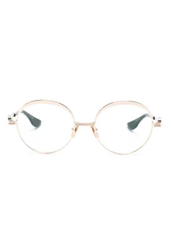 Dita Eyewear ラウンド眼鏡フレーム | ゴールドトーン | FARFETCH JP