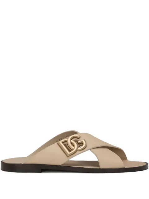 Dolce & Gabbana DG-logo leather sandals