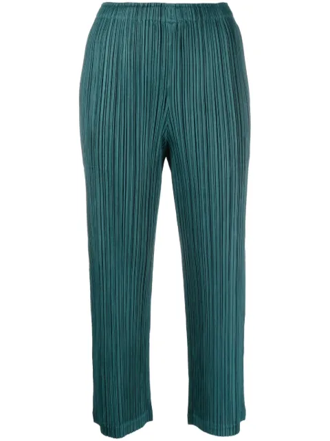 Pleats Please Issey Miyake pantalones con diseño plisado