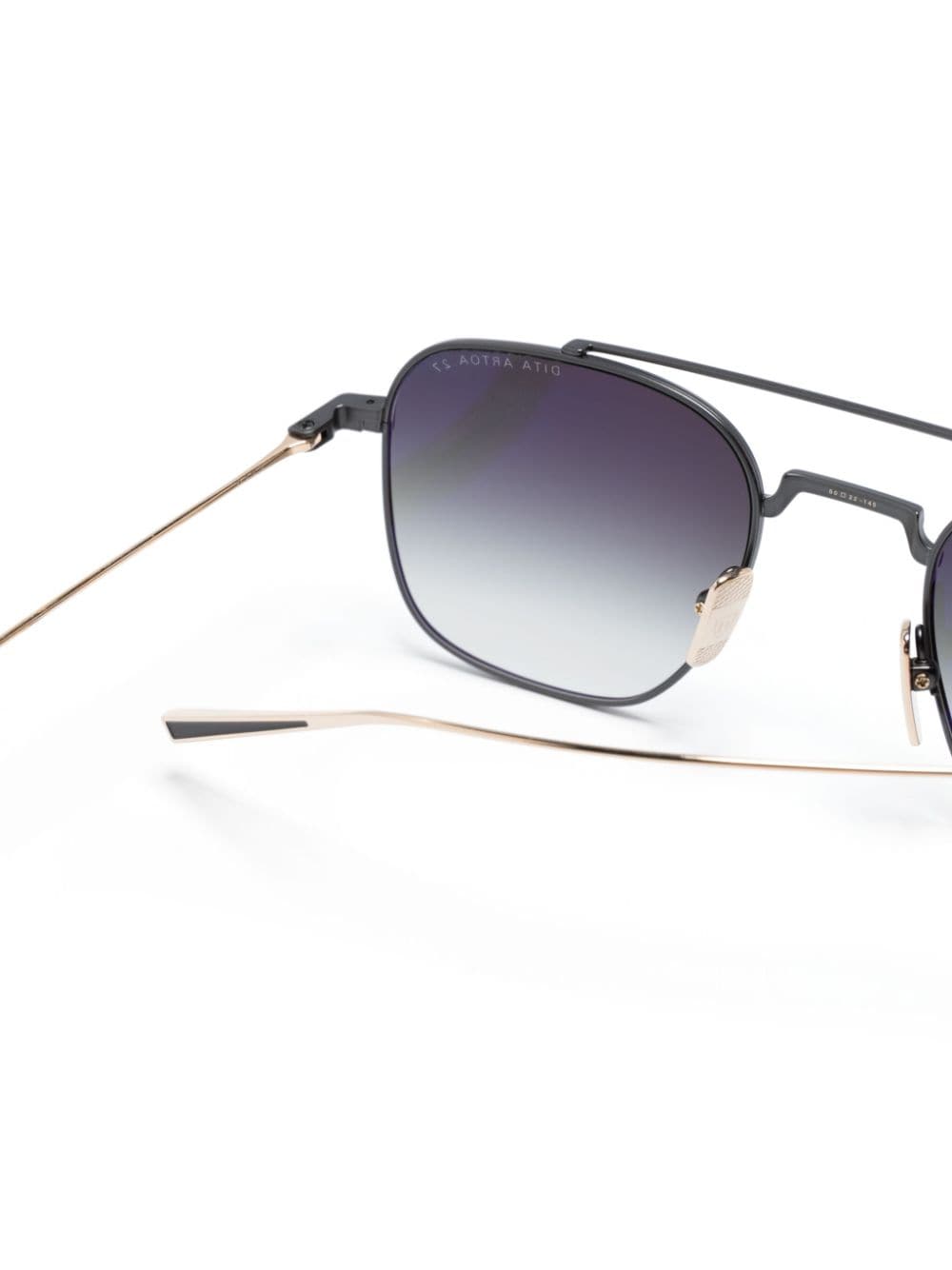 Shop Dita Eyewear Artoa Pilot-frame Sunglasses In Schwarz