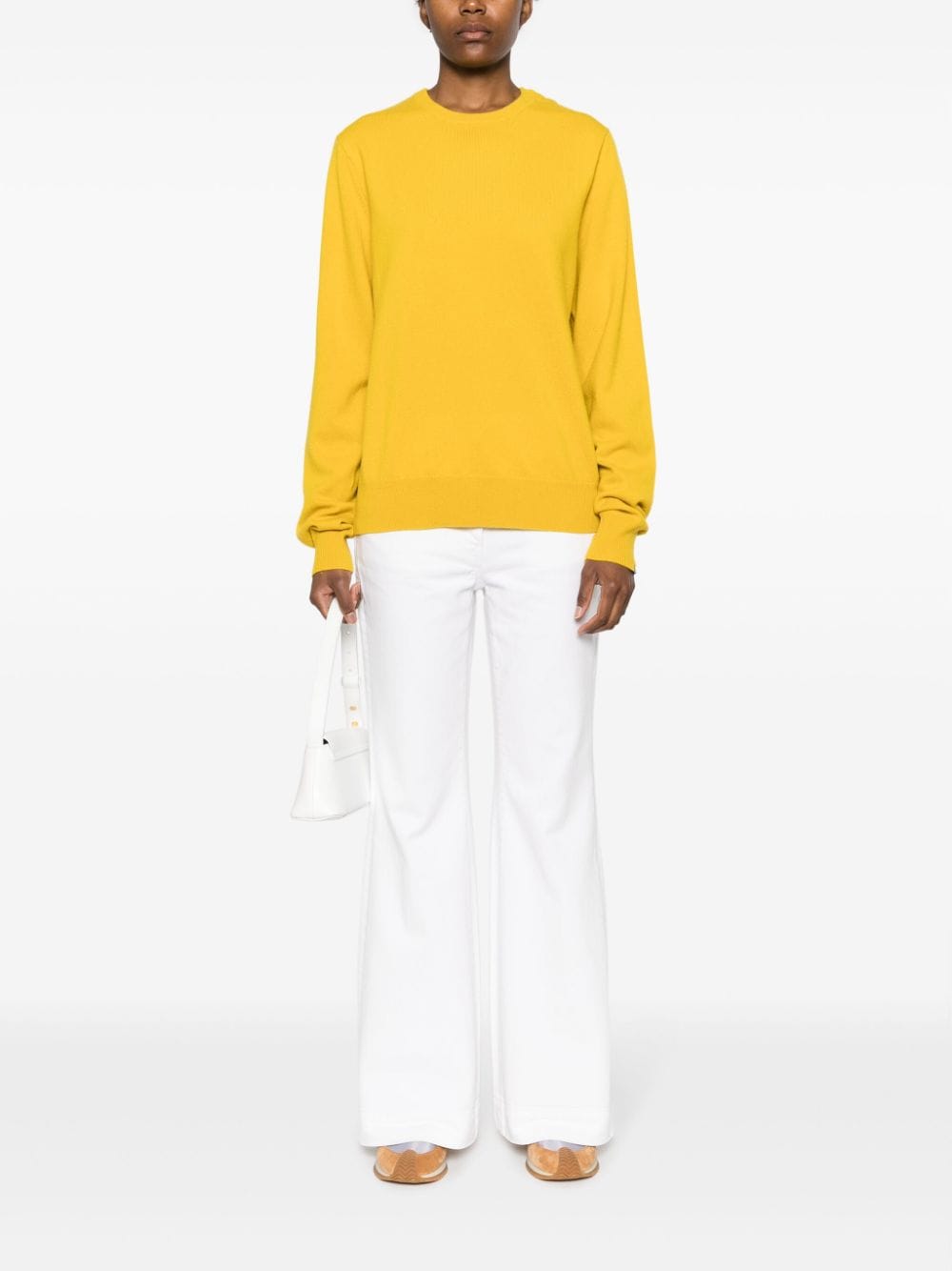 extreme cashmere Nº36 cashmere-blend jumper Geel