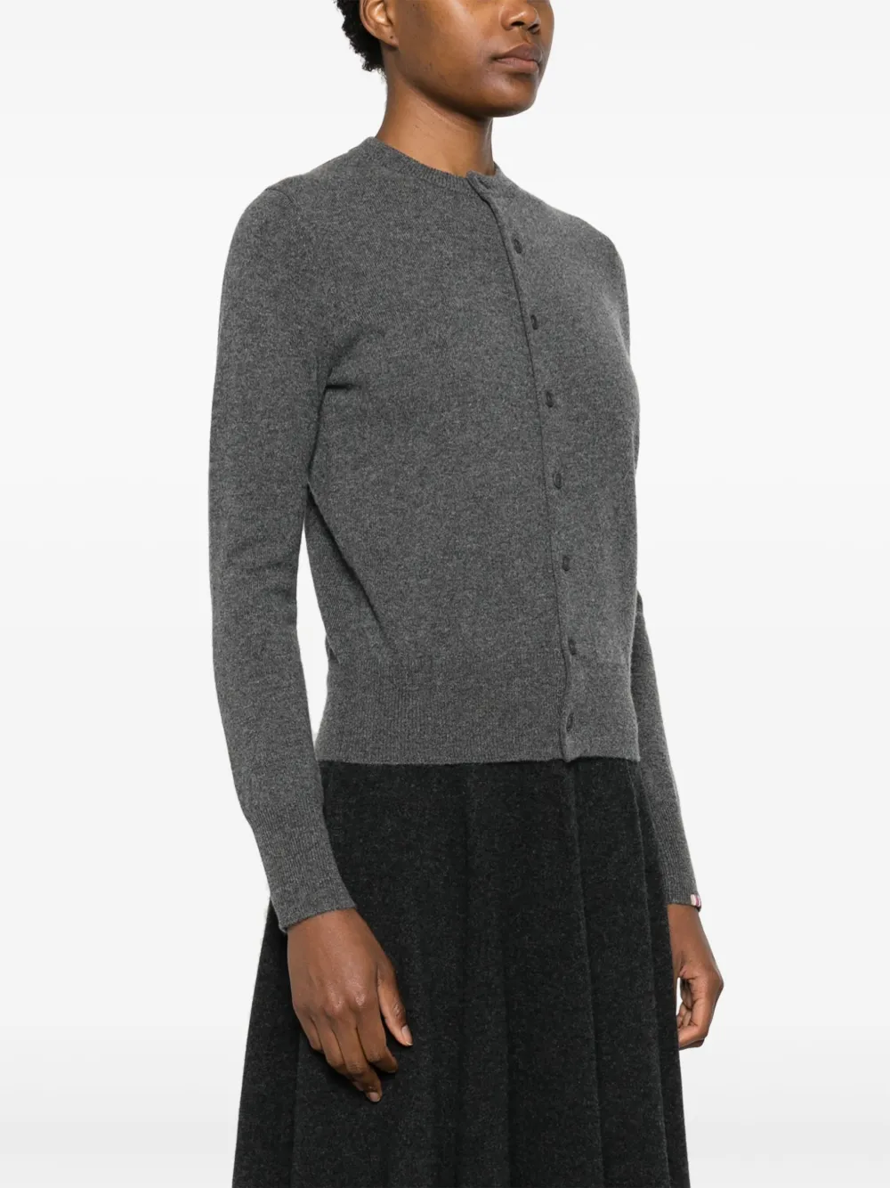 extreme cashmere Kasjmier vest met knopen Grijs