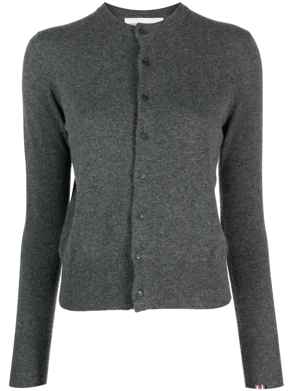 Extreme cashmere Kasjmier vest met knopen Grijs