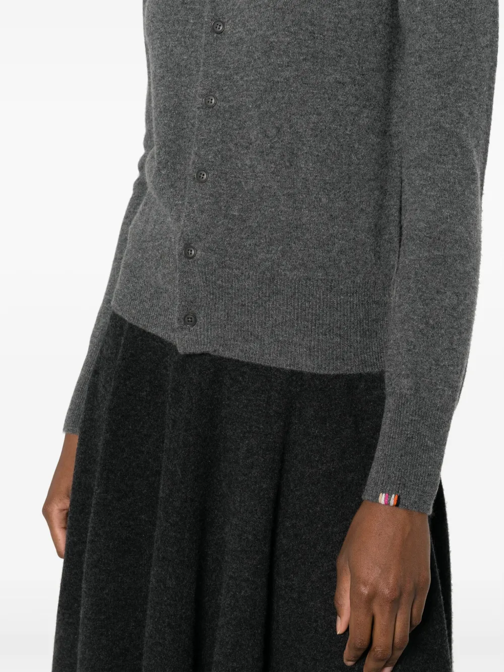 extreme cashmere Kasjmier vest met knopen Grijs