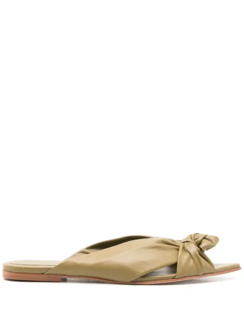 Adriana Degreas knot-detailing pointed-toe sandals