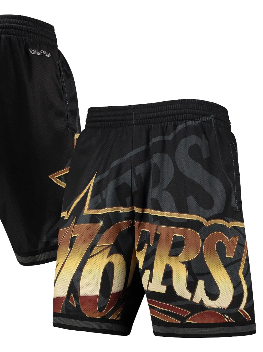 Mitchell & Ness BIG FACE 4.0 NBA Philadelphia 76ers shorts Zwart