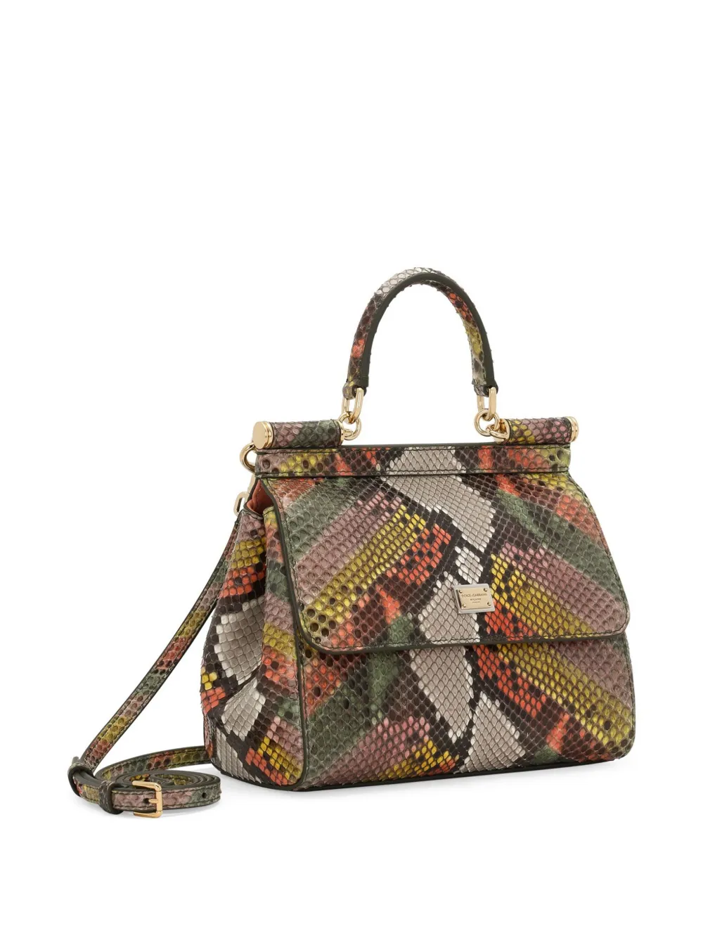 Dolce & Gabbana Sicily leren shopper Groen