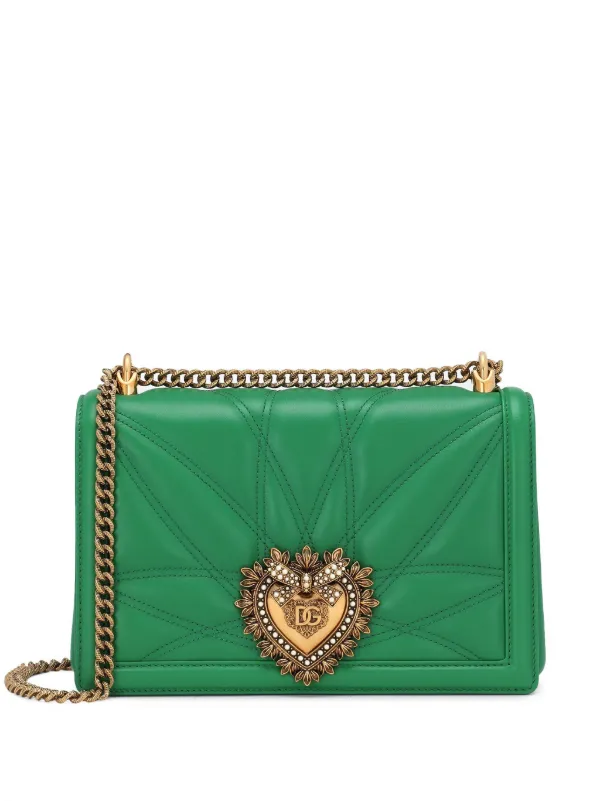 Dolce & Gabbana Bolsa Tiracolo Devotion Grande | Verde | FARFETCH BR