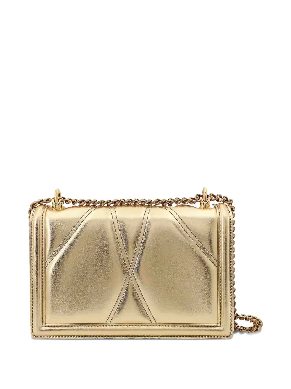 Dolce & Gabbana Medium Devotion Shoulder Bag In Gold