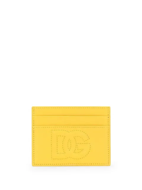 Dolce & Gabbana tarjetero con logo DG en relieve