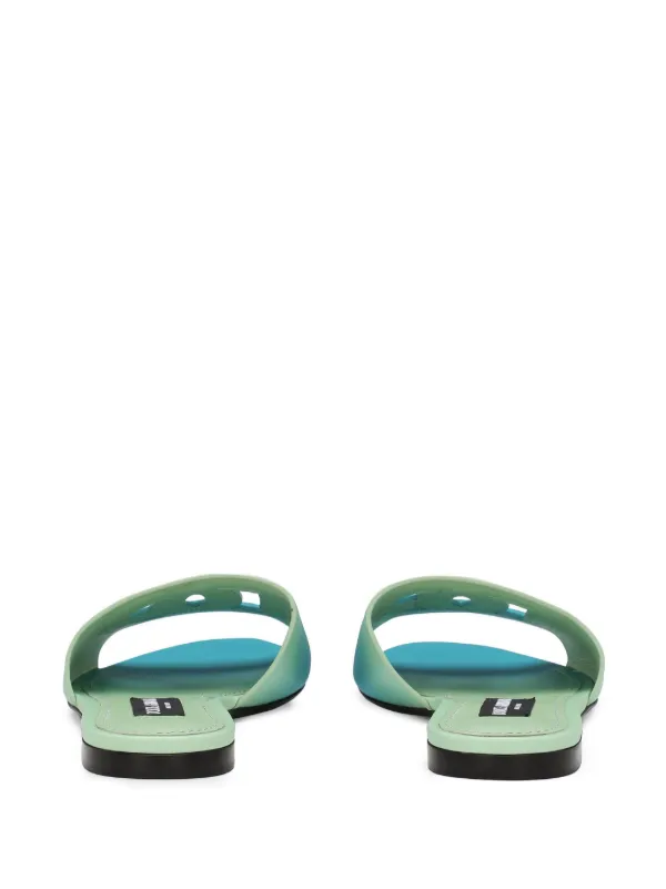Dolce & Gabbana DG-logo Ombré Slippers | Blue | FARFETCH