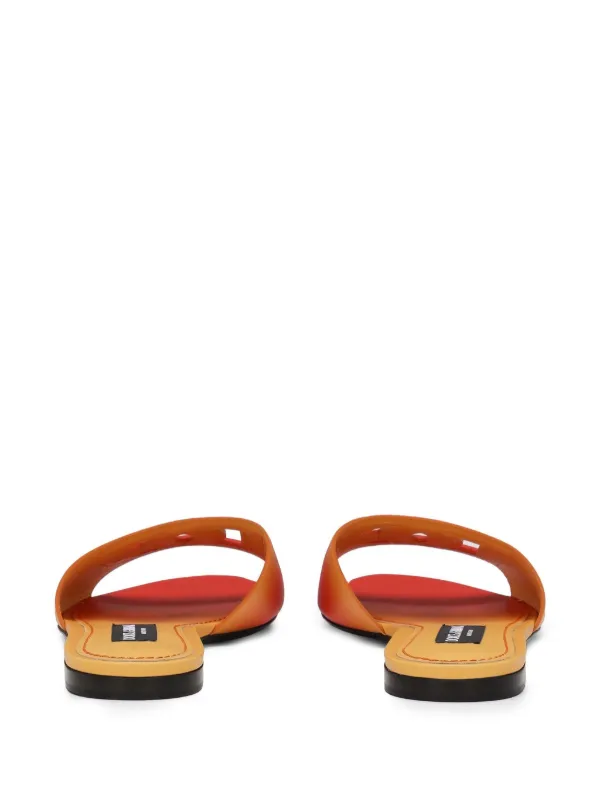 Dolce & Gabbana DG-logo Ombré Slippers | Orange | FARFETCH