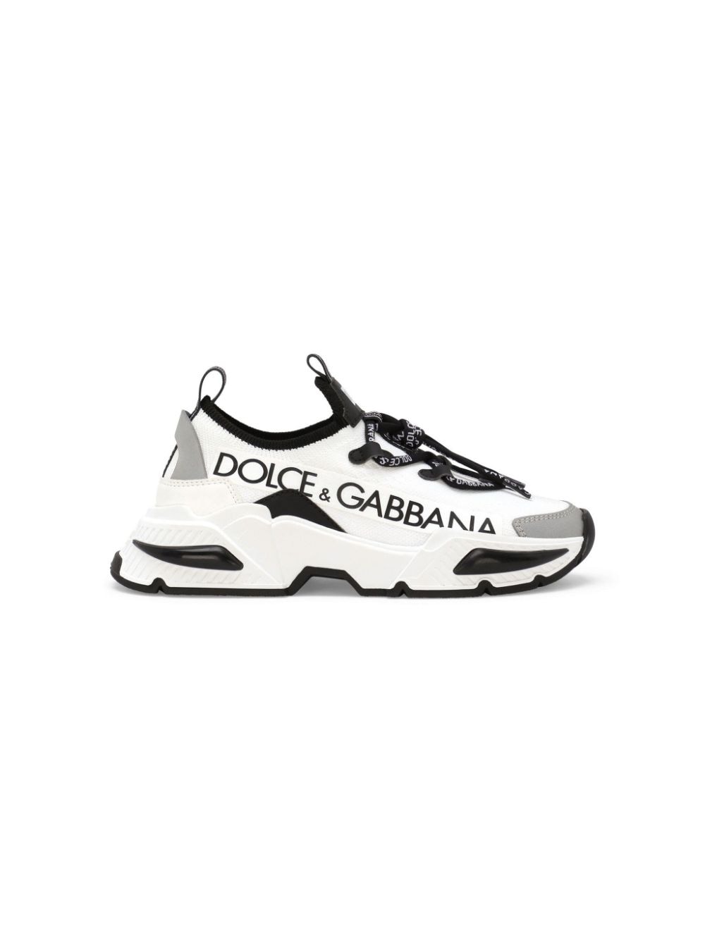 Dolce & Gabbana Kids Airmaster sneakers met vlakken - Wit