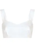 Dolce & Gabbana DG jacquard cropped top - White