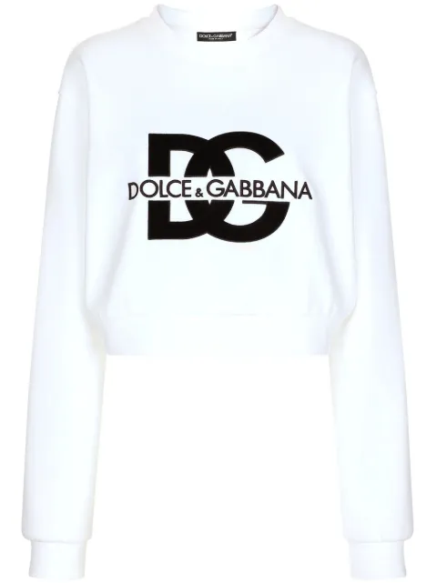 Dolce & Gabbana logo-print cotton-blend sweatshirt 