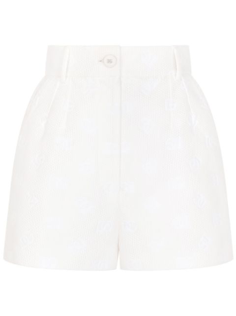 Dolce & Gabbana logo-jacquard high-waisted short Women