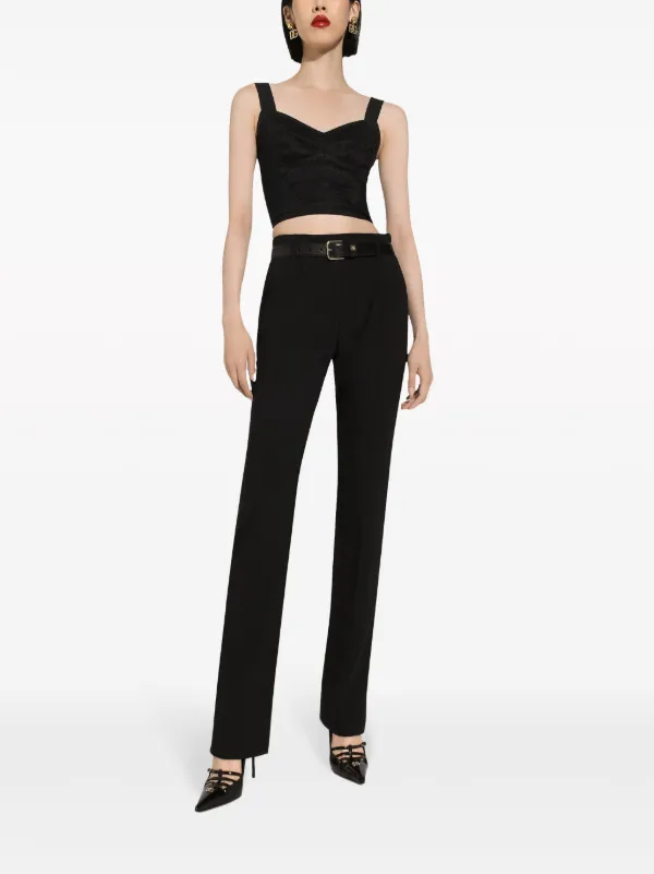Dolce & Gabbana slim-fit Tailored Trousers | Black | FARFETCH BH