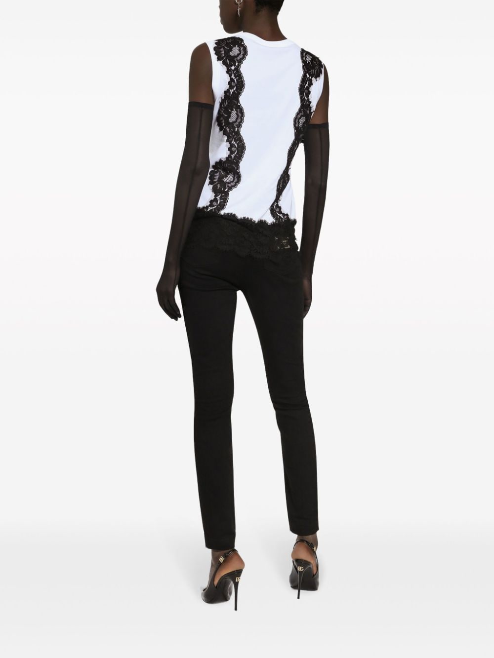 Shop Dolce & Gabbana Audrey Skinny-cut Jeans In Black