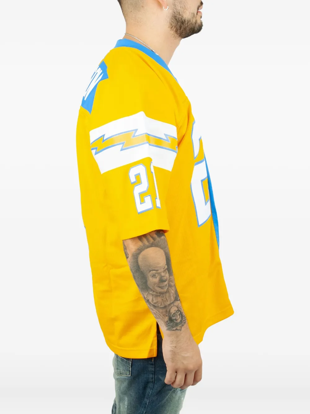 Mitchell & Ness Split Legacy Jersey "NBA SD Chargers 2002 Ladainian Tomlinson" t-shirt Blauw