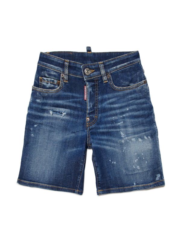 Kids store distressed denim