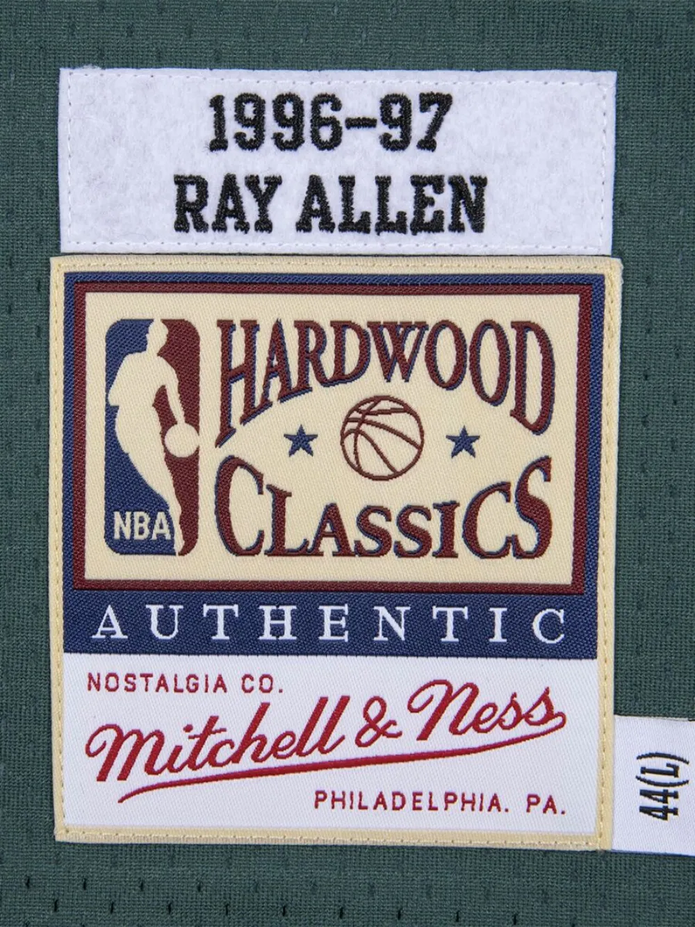MITCHELL & NESS "NBA MILWAUKEE BUCKS 96 RAY ALLEN" AUTHENTIC ALTERNATE JERSEY VEST TOP