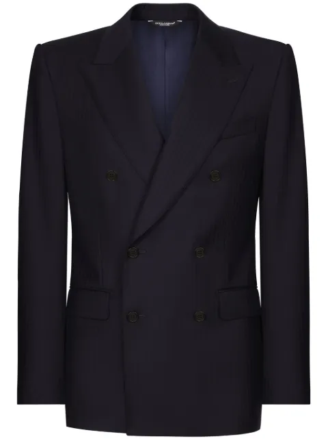 Dolce & Gabbana Blazer de lã com abotoamento duplo