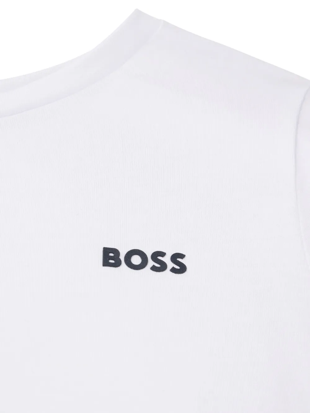 BOSS Kidswear logo-print cotton T-shirt Wit