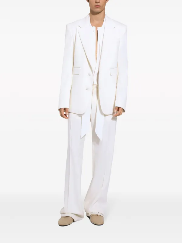 Dolce & Gabbana ホワイトジャケット Dolce & Gabbana シングルジャケット | ホワイト | FARFETCH JP