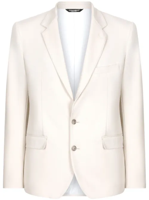 Blazer à revers crantés - Dolce & Gabbana - Modalova