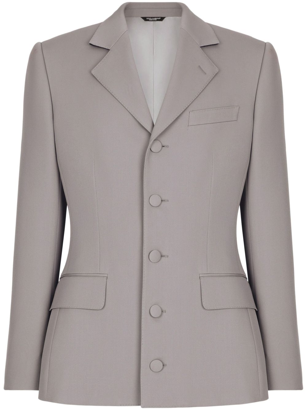 Dolce & Gabbana Single-breasted Wool Suit In Grey
