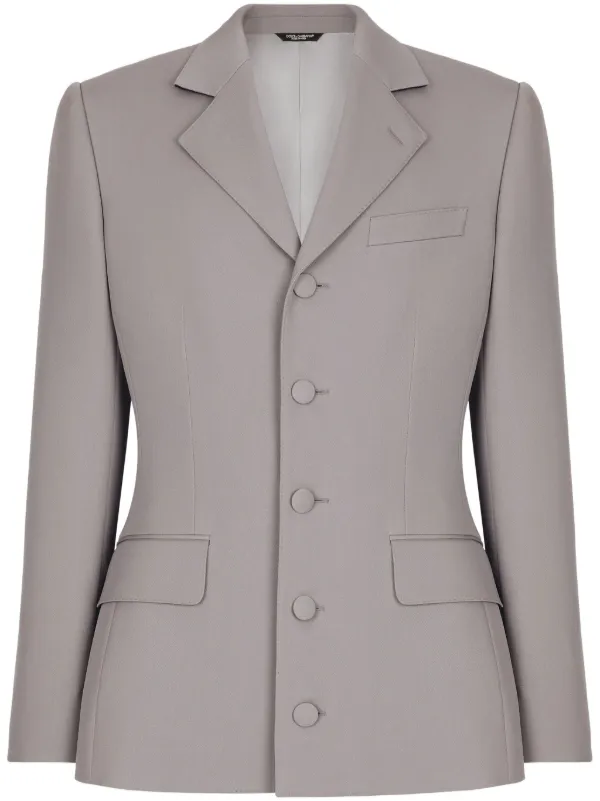 ボトムスその他 Dolce & Gabbana Grey Virgin Wool Blend Blazer 22054699_52808988_600.jpg