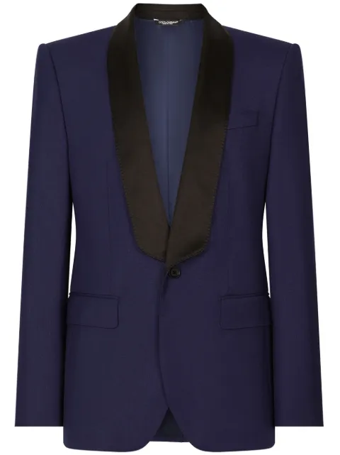 Dolce & Gabbana single-breasted shawl-lapels blazer