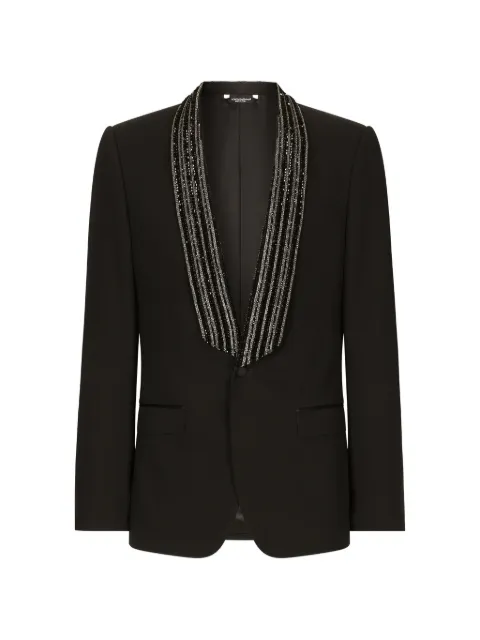 Dolce & Gabbana Blazer monopetto con paillettes