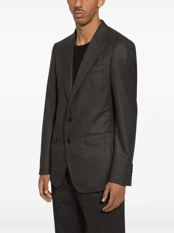 ボトムスその他 Dolce & Gabbana Grey Virgin Wool Blend Blazer Dolce & Gabbana single-breasted virgin-wool Blazer | Grey