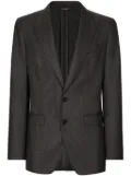 Dolce & Gabbana single-breasted virgin-wool blazer - Grey