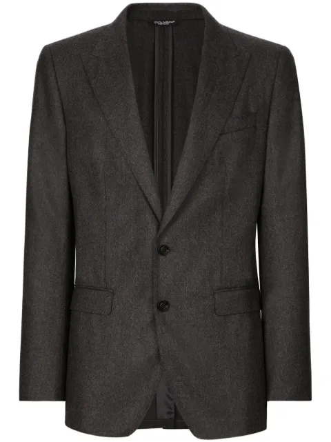 Dolce & Gabbana single-breasted virgin-wool blazer