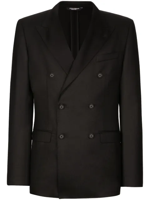 Dolce & Gabbana double-breasted virgin-wool blazer