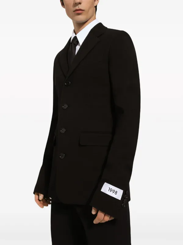 Dolce & Gabbana シングルジャケット ブラック Dolce & Gabbana シングルジャケット | ブラック | FARFETCH JP