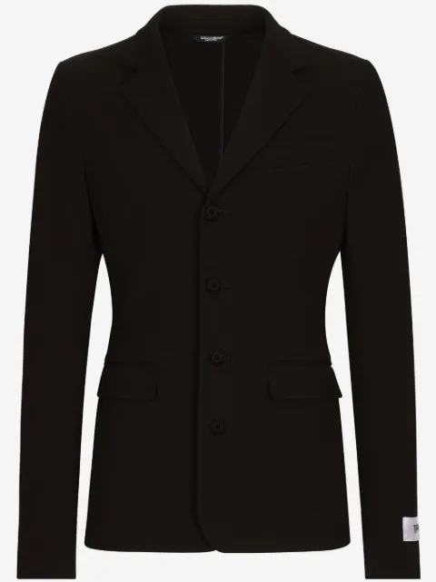 Dolce & Gabbana single-breasted cotton-blend blazer