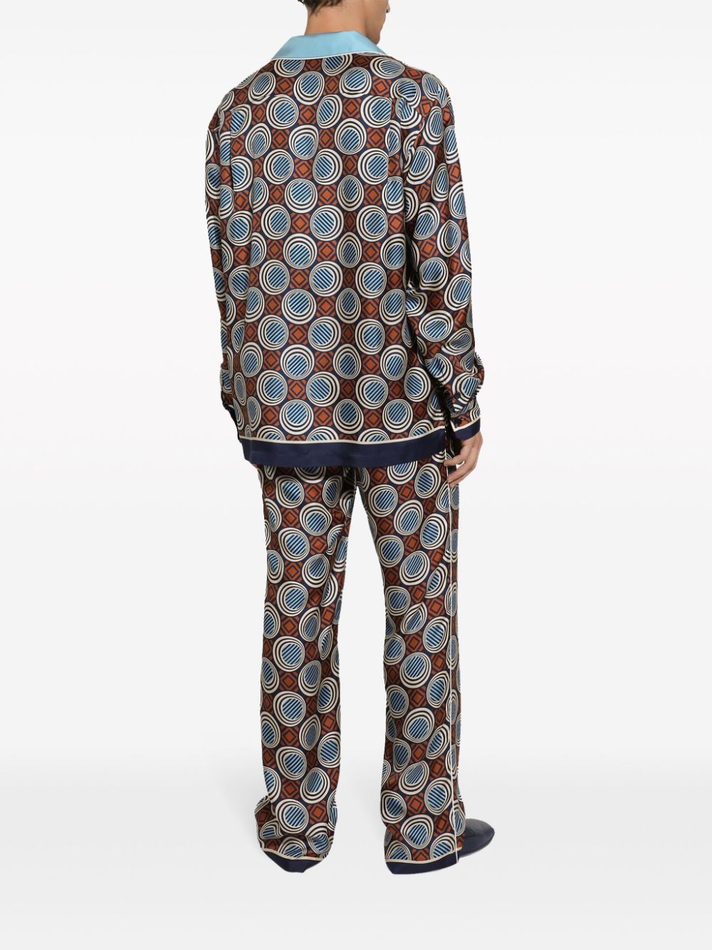 Dolce & Gabbana Overhemd met geometrische print Rood