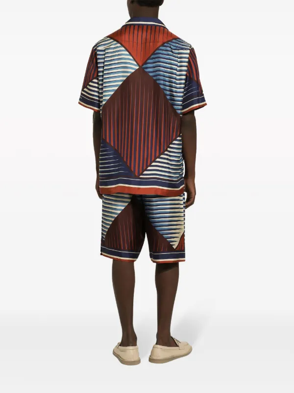 Dolce & Gabbana geometric-print Silk Shirt | White | FARFETCH Dolce & Gabbana geometric-print Silk Shirt | White | FARFETCH